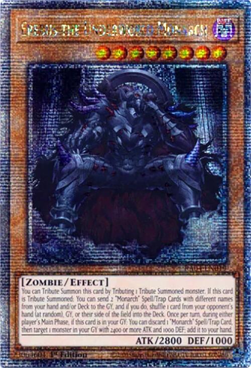 Erebus the Underworld Monarch [RA04-EN019] Quarter Century Secret Rare | Good Games Morley