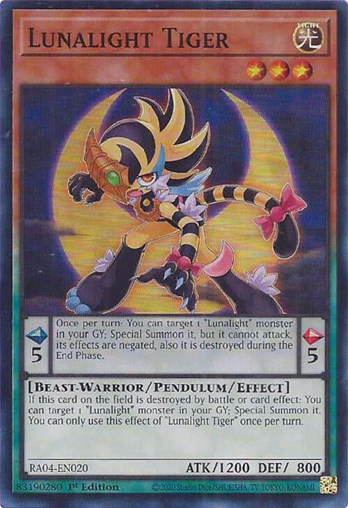 Lunalight Tiger [RA04-EN020] Super Rare | Good Games Morley