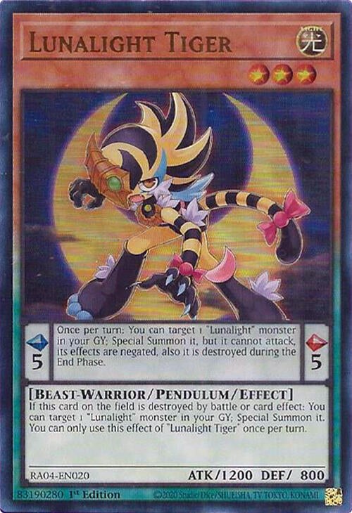Lunalight Tiger [RA04-EN020] Ultra Rare | Good Games Morley