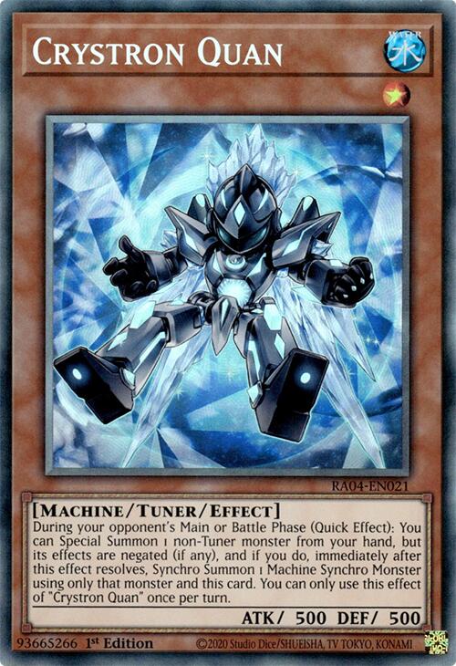 Crystron Quan [RA04-EN021] Prismatic Collector's Rare | Good Games Morley