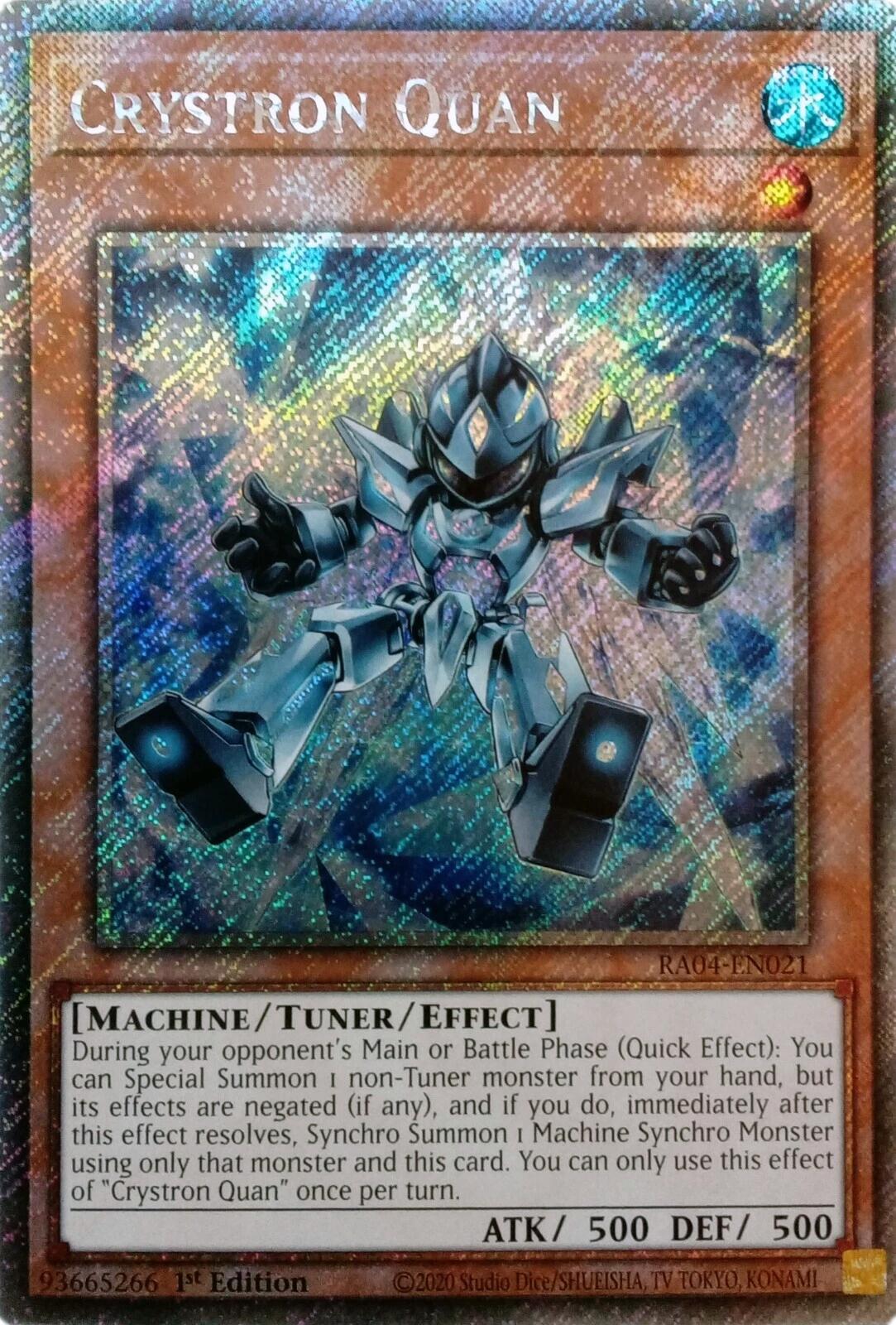 Crystron Quan [RA04-EN021] Platinum Secret Rare | Good Games Morley