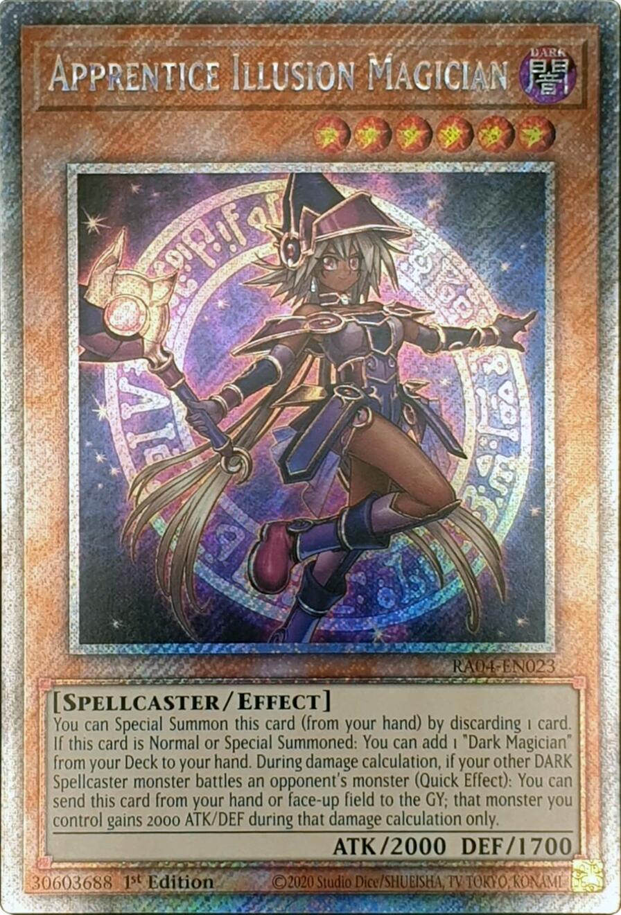Apprentice Illusion Magician [RA04-EN023] Platinum Secret Rare | Good Games Morley