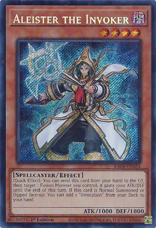 Aleister the Invoker (Alternate Art) [RA04-EN024] Secret Rare | Good Games Morley