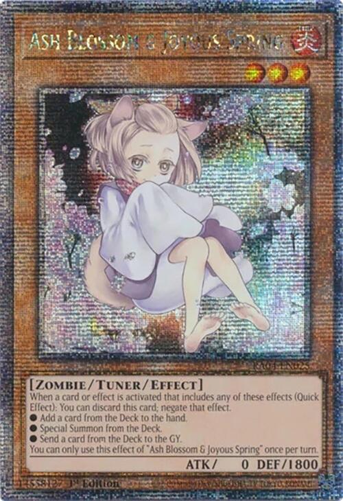 Ash Blossom & Joyous Spring (Alternate Art) [RA04-EN025] Quarter Century Secret Rare | Good Games Morley