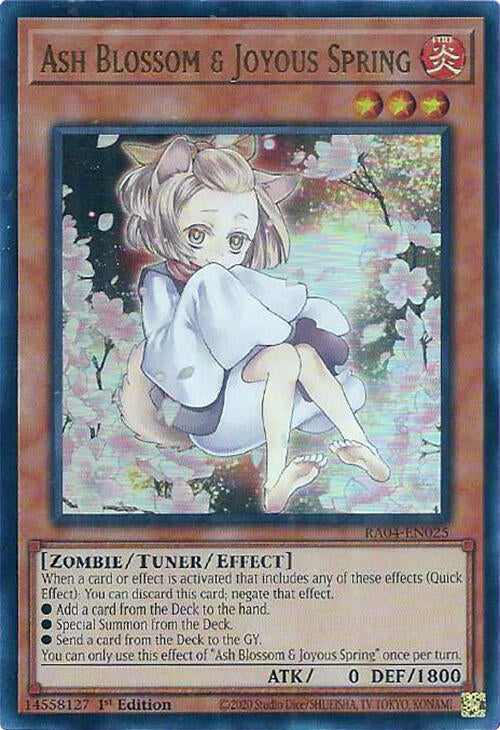 Ash Blossom & Joyous Spring (Alternate Art) [RA04-EN025] Ultra Rare | Good Games Morley