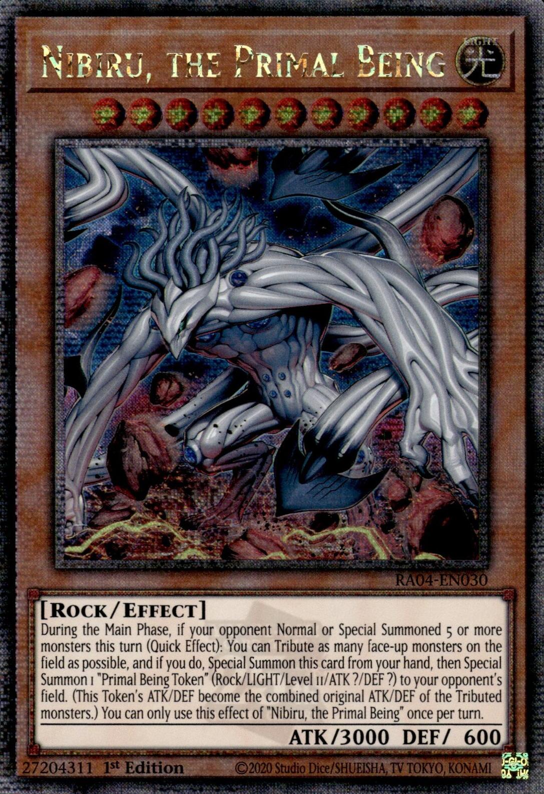 Nibiru, the Primal Being (New Art) [RA04-EN030] Quarter Century Secret Rare | Good Games Morley