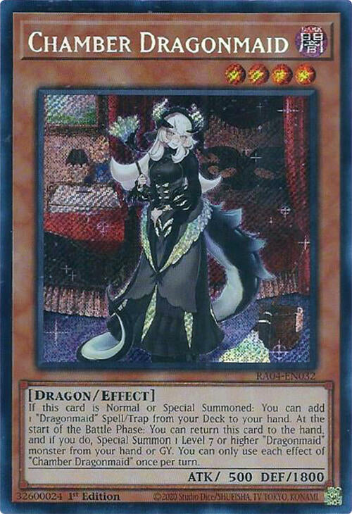 Chamber Dragonmaid [RA04-EN032] Secret Rare | Good Games Morley