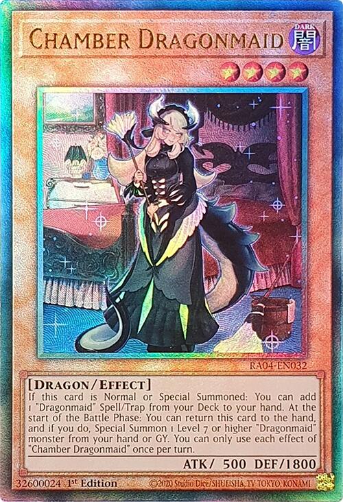 Chamber Dragonmaid [RA04-EN032] Prismatic Ultimate Rare | Good Games Morley