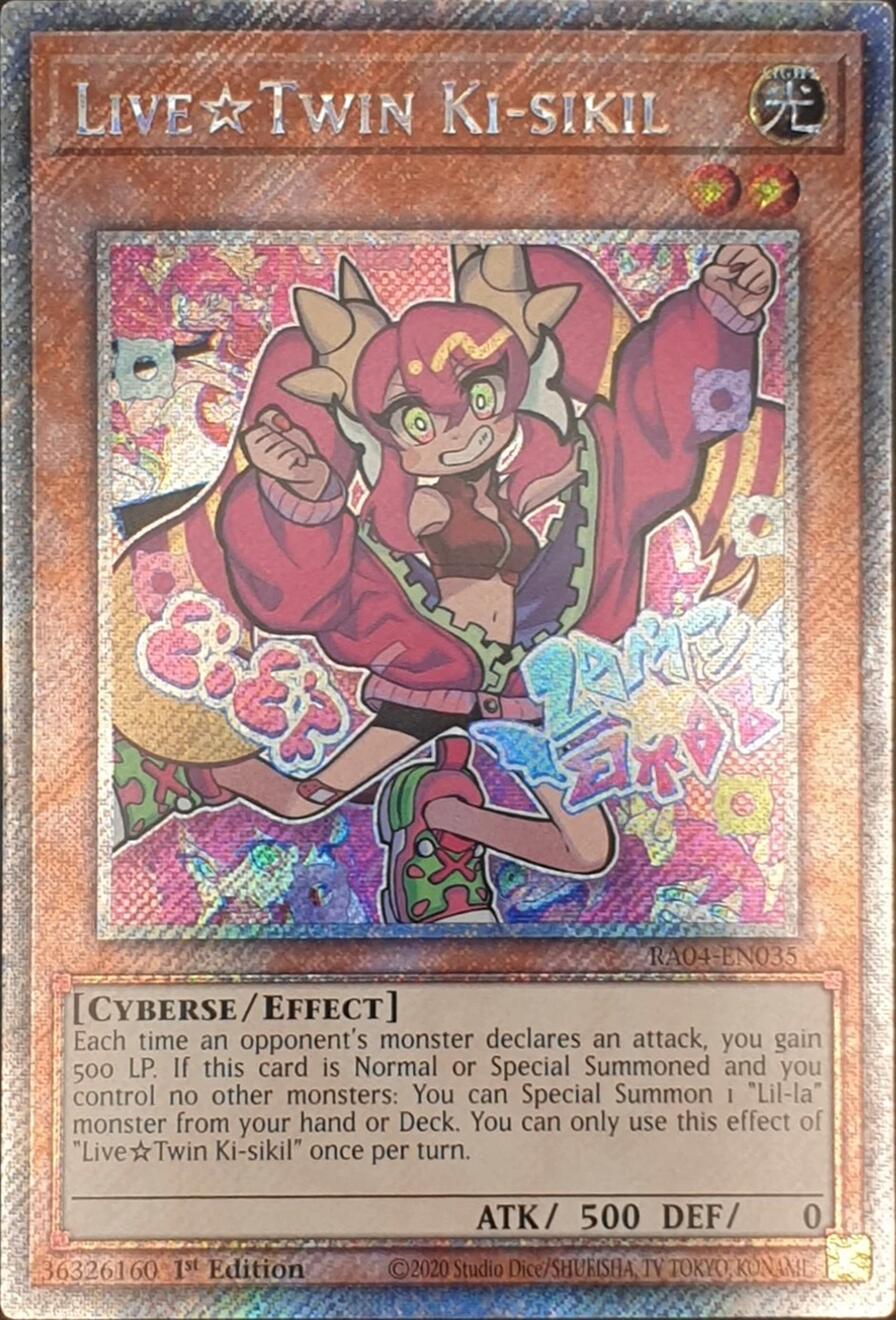 LiveTwin Ki-sikil [RA04-EN035] Platinum Secret Rare | Good Games Morley