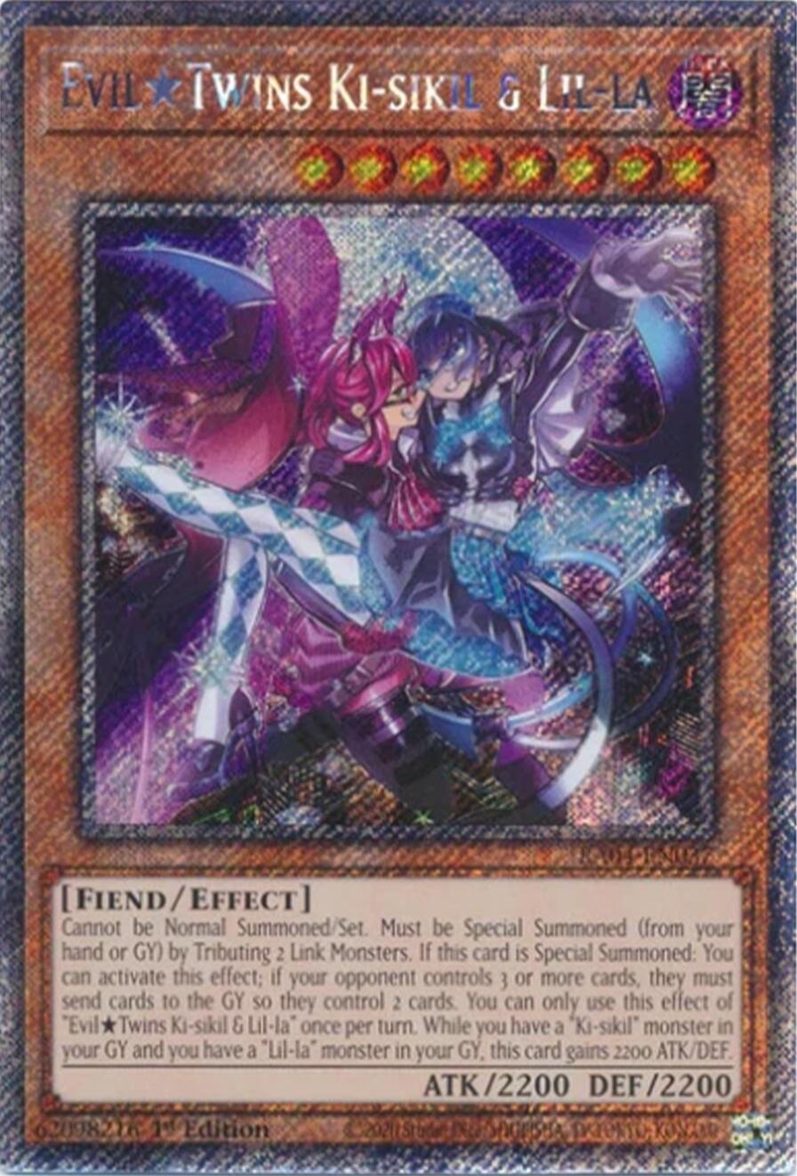 EvilTwins Ki-sikil & Lil-la [RA04-EN037] Platinum Secret Rare | Good Games Morley