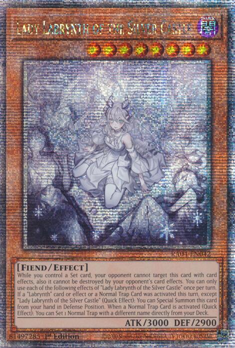 Lady Labrynth of the Silver Castle (New Art) [RA04-EN042] Quarter Century Secret Rare | Good Games Morley