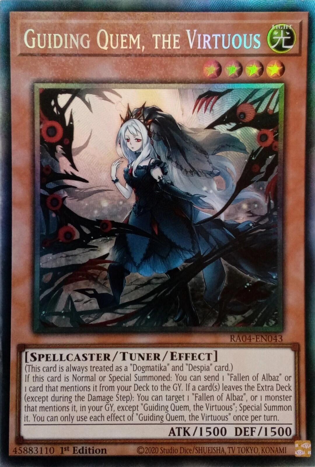 Guiding Quem, the Virtuous [RA04-EN043] Prismatic Collector's Rare | Good Games Morley