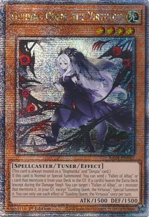 Guiding Quem, the Virtuous [RA04-EN043] Quarter Century Secret Rare | Good Games Morley