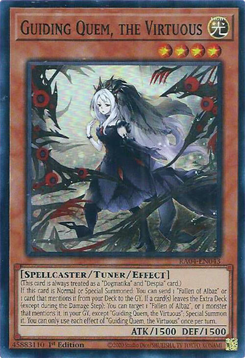 Guiding Quem, the Virtuous [RA04-EN043] Super Rare | Good Games Morley