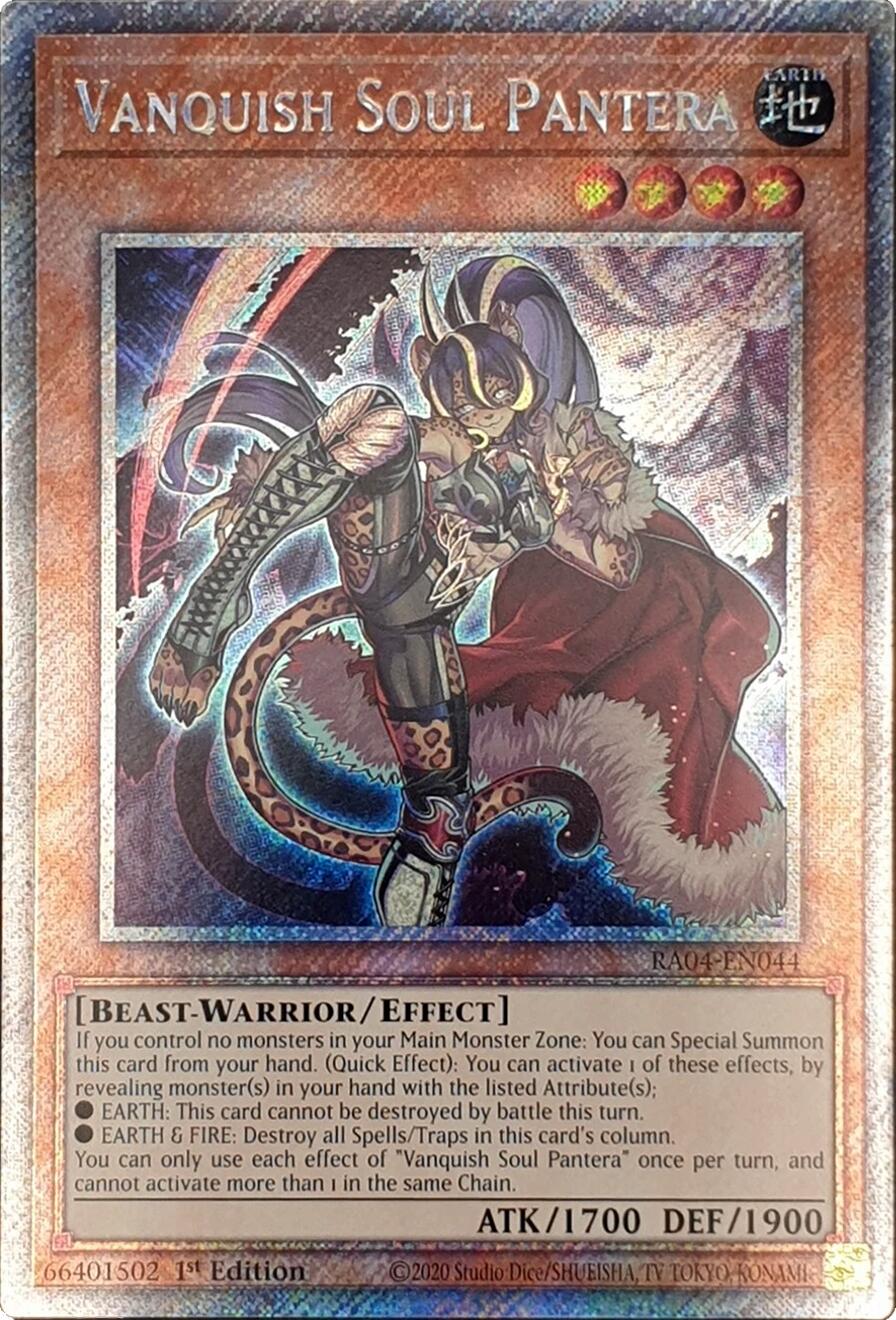 Vanquish Soul Pantera [RA04-EN044] Platinum Secret Rare | Good Games Morley