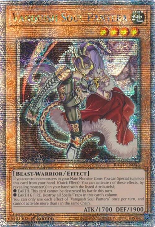 Vanquish Soul Pantera [RA04-EN044] Quarter Century Secret Rare | Good Games Morley