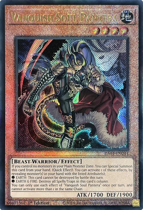 Vanquish Soul Pantera [RA04-EN044] Prismatic Ultimate Rare | Good Games Morley