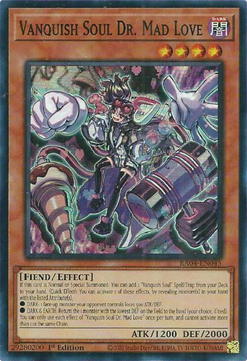 Vanquish Soul Dr. Mad Love [RA04-EN045] Super Rare | Good Games Morley