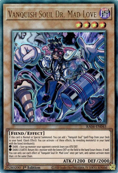 Vanquish Soul Dr. Mad Love [RA04-EN045] Prismatic Ultimate Rare | Good Games Morley