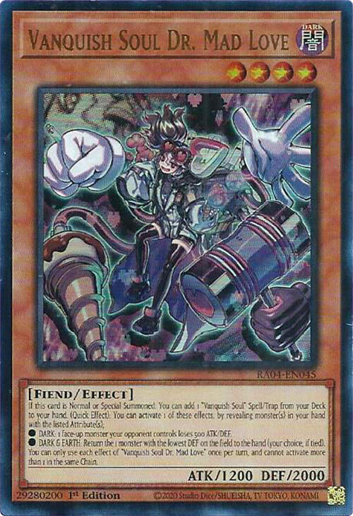 Vanquish Soul Dr. Mad Love [RA04-EN045] Ultra Rare | Good Games Morley