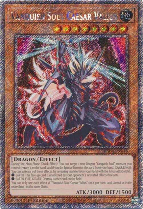 Vanquish Soul Caesar Valius [RA04-EN046] Platinum Secret Rare | Good Games Morley