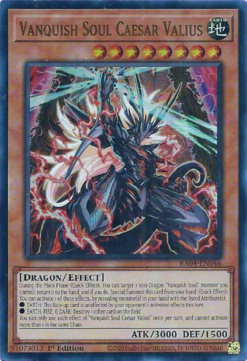 Vanquish Soul Caesar Valius [RA04-EN046] Ultra Rare | Good Games Morley