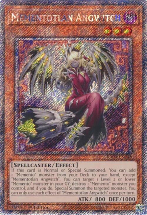 Mementotlan Angwitch [RA04-EN048] Platinum Secret Rare | Good Games Morley