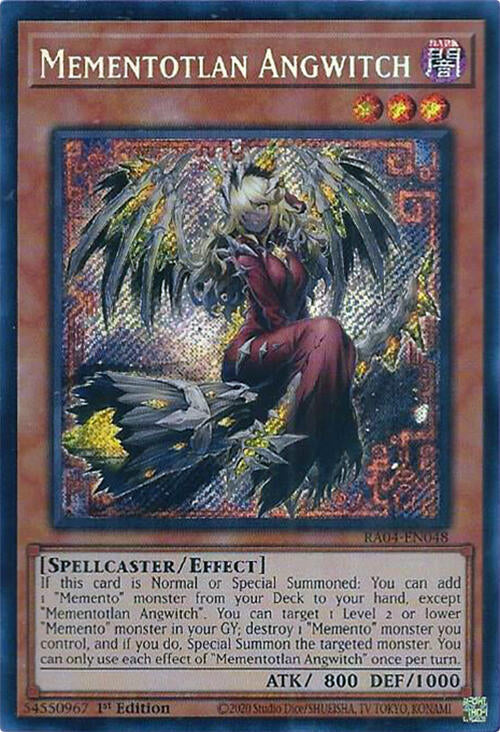 Mementotlan Angwitch [RA04-EN048] Secret Rare | Good Games Morley