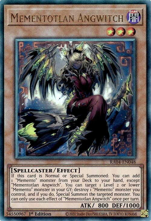 Mementotlan Angwitch [RA04-EN048] Prismatic Ultimate Rare | Good Games Morley