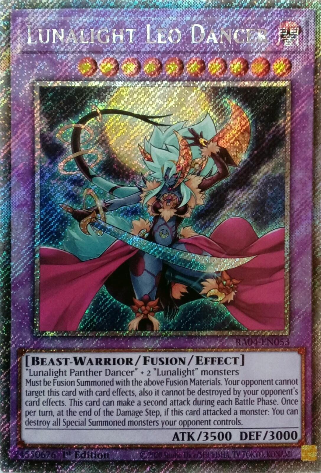 Lunalight Leo Dancer [RA04-EN053] Platinum Secret Rare | Good Games Morley
