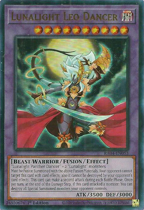 Lunalight Leo Dancer [RA04-EN053] Ultra Rare | Good Games Morley