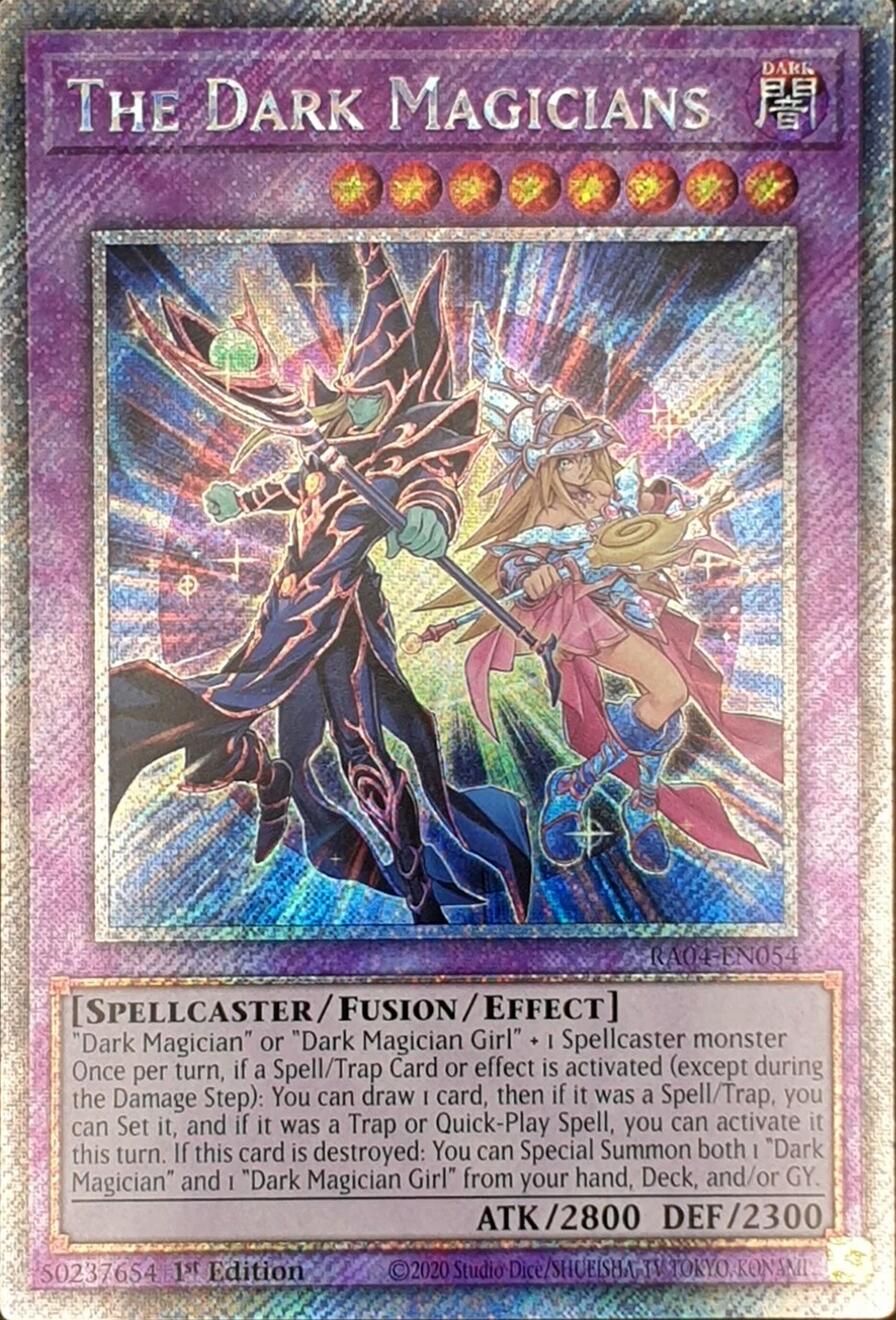 The Dark Magicians [RA04-EN054] Platinum Secret Rare | Good Games Morley