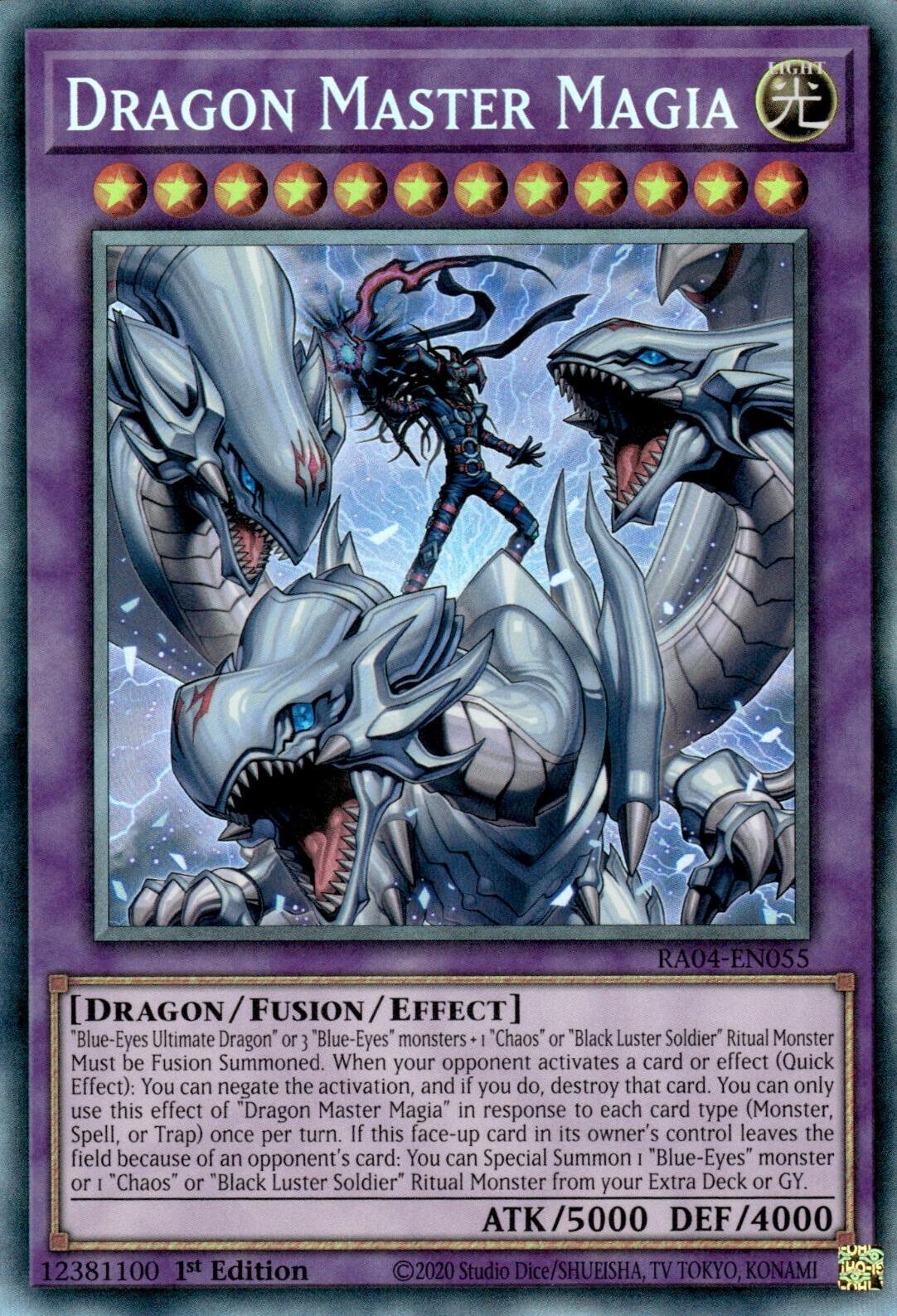 Dragon Master Magia [RA04-EN055] Prismatic Collector's Rare | Good Games Morley