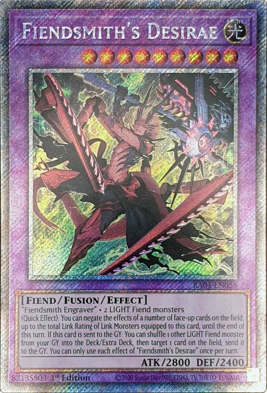 Fiendsmith's Desirae [RA04-EN056] Platinum Secret Rare | Good Games Morley