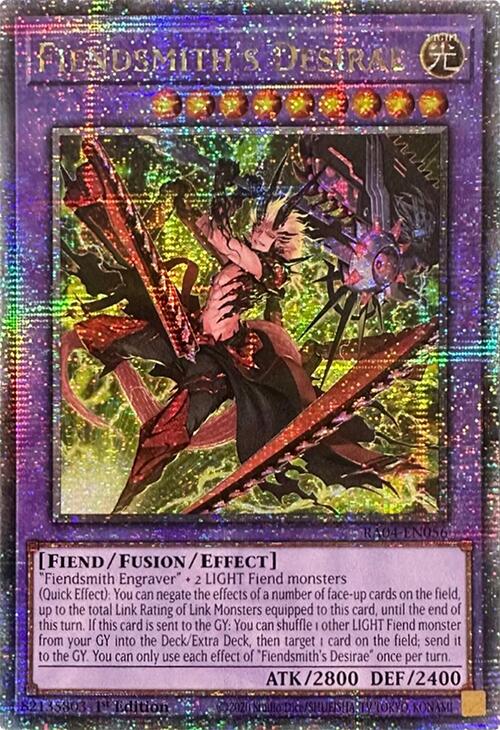 Fiendsmith's Desirae [RA04-EN056] Quarter Century Secret Rare | Good Games Morley
