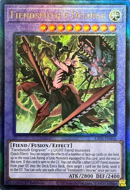 Fiendsmith's Desirae [RA04-EN056] Prismatic Ultimate Rare | Good Games Morley