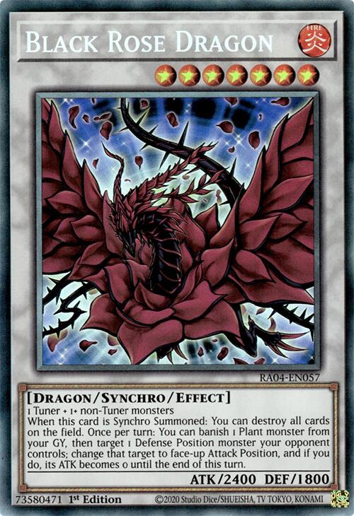 Black Rose Dragon [RA04-EN057] Prismatic Collector's Rare | Good Games Morley