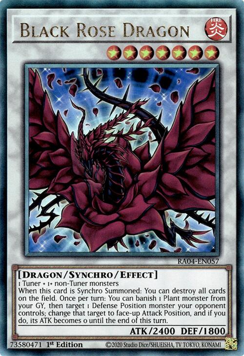 Black Rose Dragon [RA04-EN057] Prismatic Ultimate Rare | Good Games Morley
