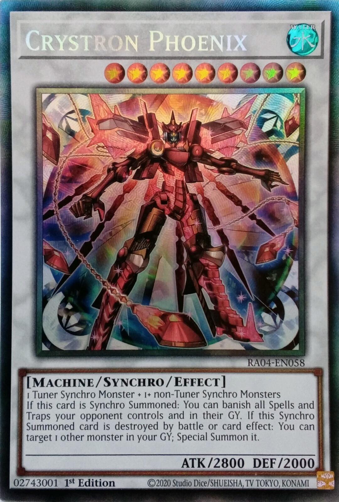 Crystron Phoenix [RA04-EN058] Prismatic Collector's Rare | Good Games Morley