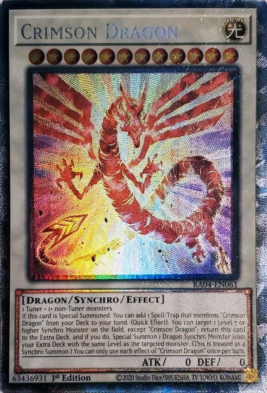 Crimson Dragon (card) [RA04-EN061] Prismatic Collector's Rare | Good Games Morley