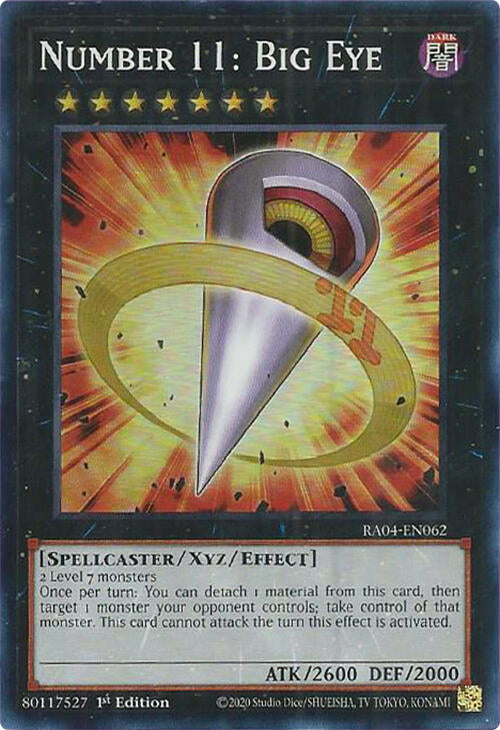 Number 11: Big Eye [RA04-EN062] Super Rare | Good Games Morley