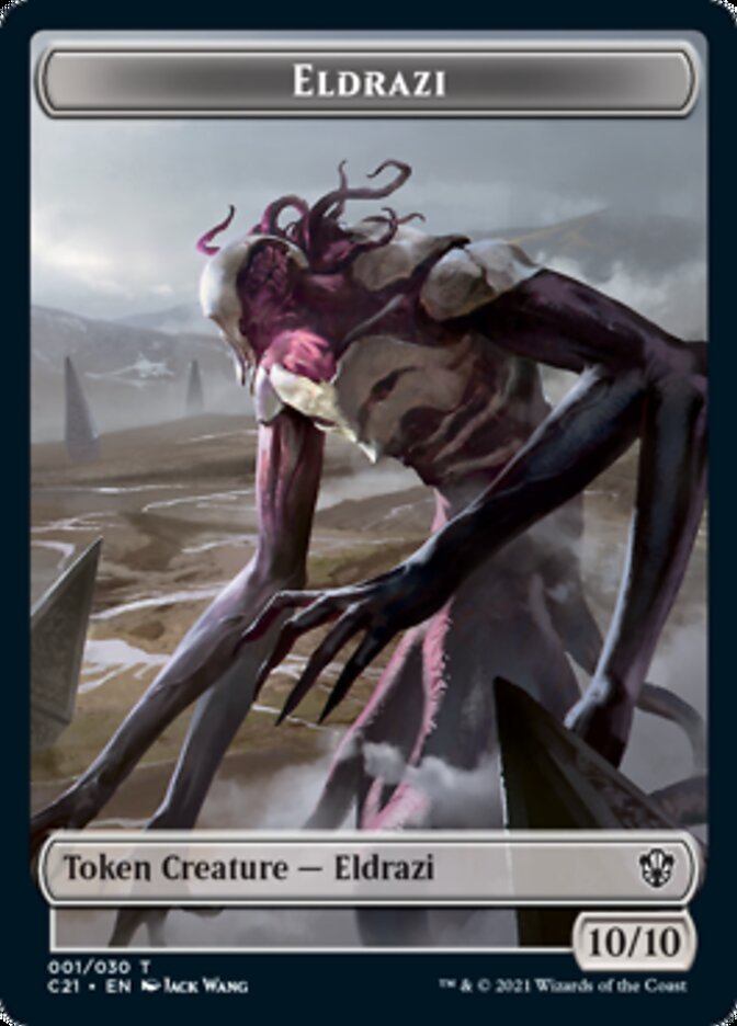 Eldrazi // Champion of Wits Double-Sided Token [Commander 2021 Tokens] | Good Games Morley