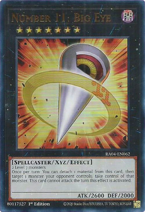 Number 11: Big Eye [RA04-EN062] Ultra Rare | Good Games Morley