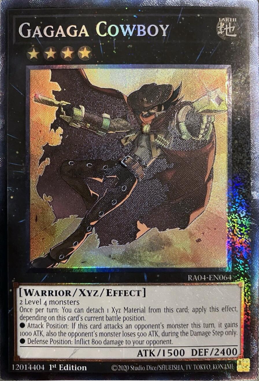 Gagaga Cowboy [RA04-EN064] Prismatic Collector's Rare | Good Games Morley