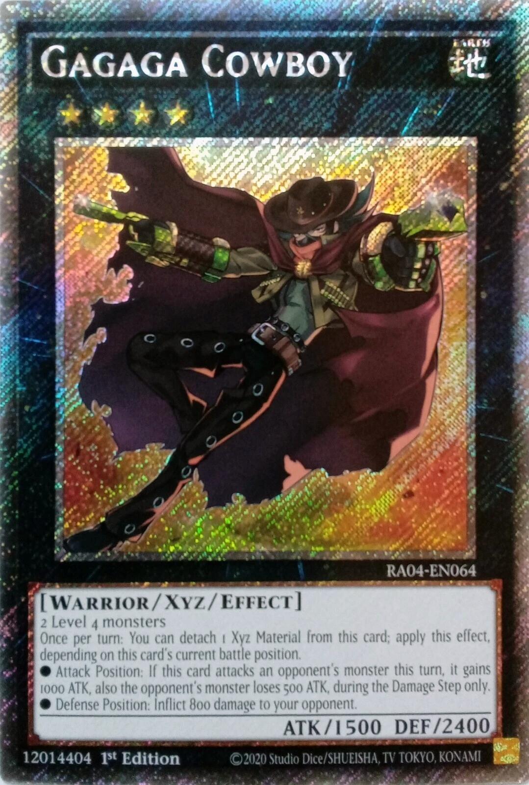 Gagaga Cowboy [RA04-EN064] Platinum Secret Rare | Good Games Morley