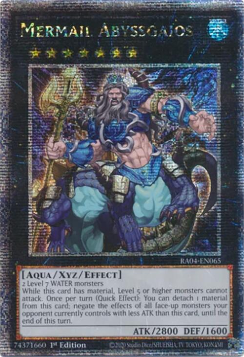 Mermail Abyssgaios [RA04-EN065] Quarter Century Secret Rare | Good Games Morley