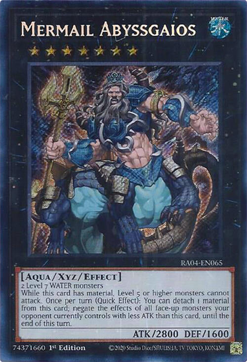 Mermail Abyssgaios [RA04-EN065] Secret Rare | Good Games Morley