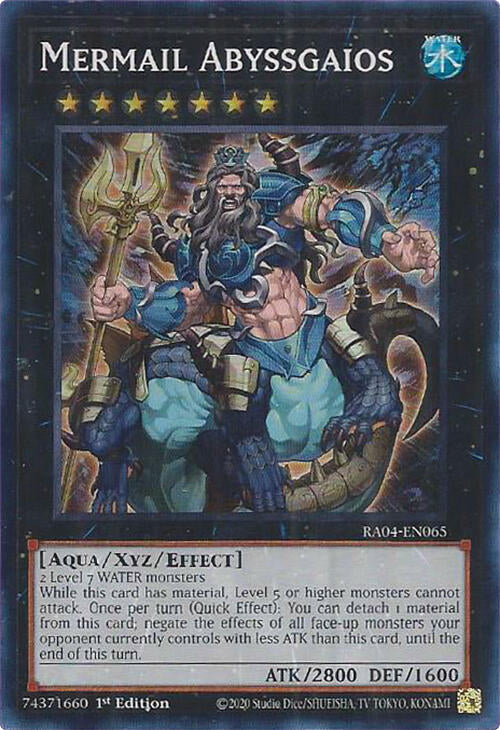 Mermail Abyssgaios [RA04-EN065] Super Rare | Good Games Morley