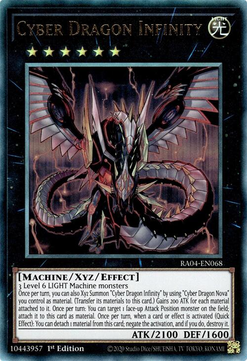 Cyber Dragon Infinity [RA04-EN068] Prismatic Ultimate Rare | Good Games Morley