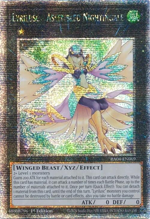 Lyrilusc - Assembled Nightingale [RA04-EN069] Quarter Century Secret Rare | Good Games Morley